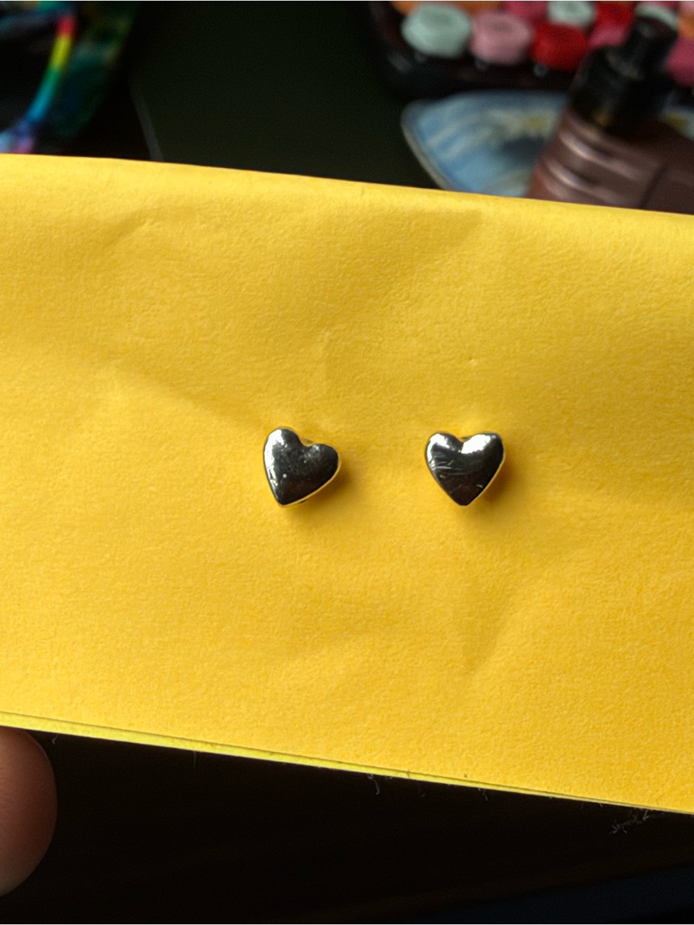 Classic Silver Heart Stud Earrings - Minimal Women's Jewelry